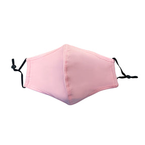middle seamed cotton face mask in pink