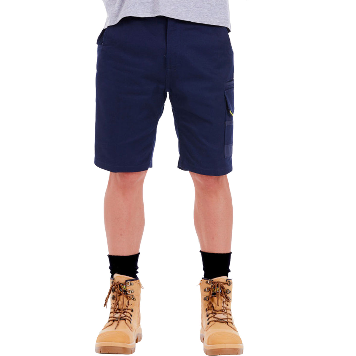 tradie slim fit cargo shorts in navy