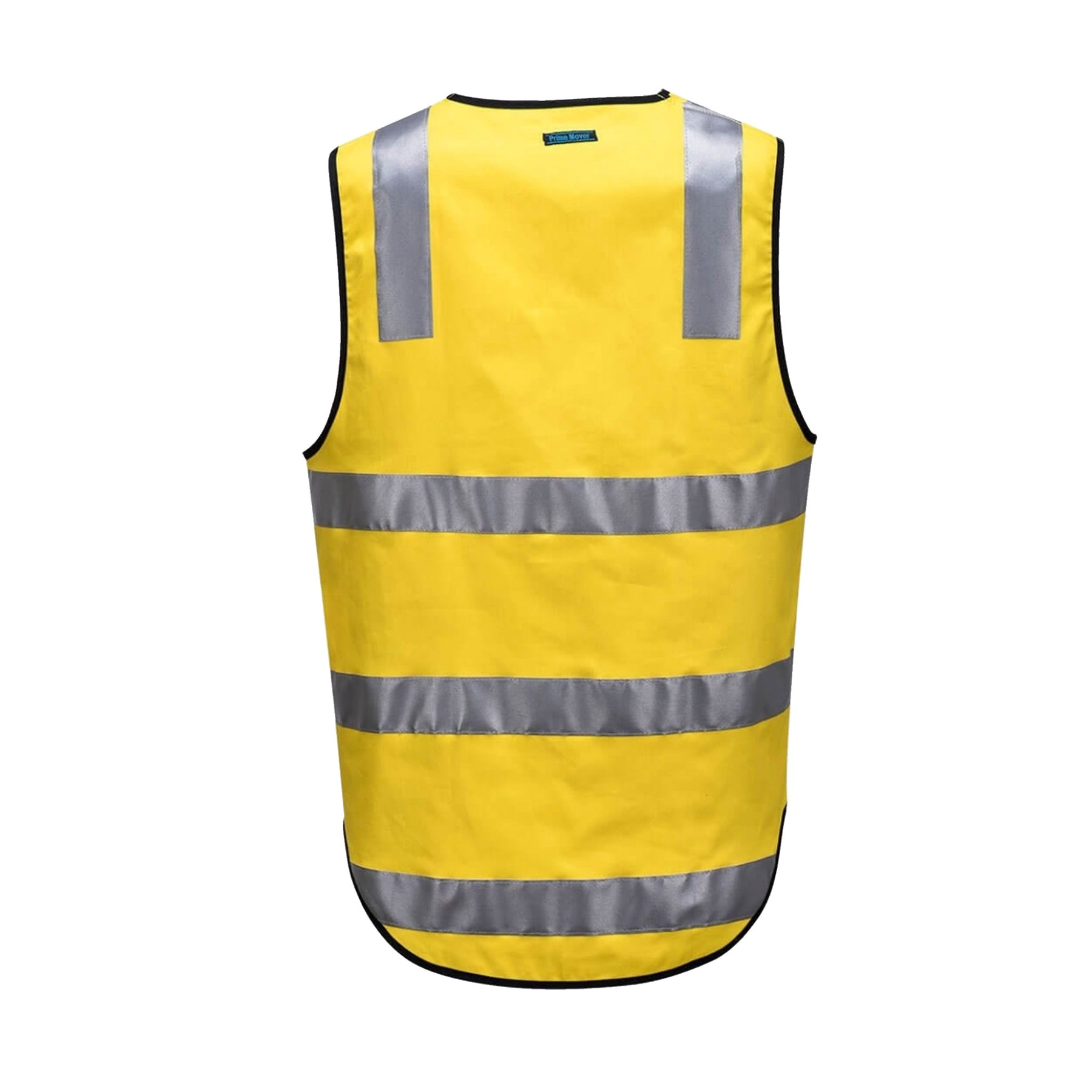 yellow day night 100% cotton vest back view