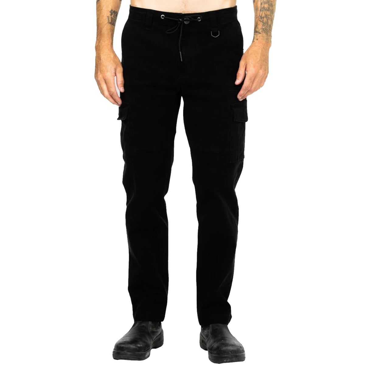 rusty obligation cargo pant in black