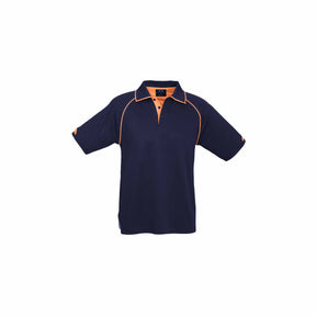 navy orange fusion polo