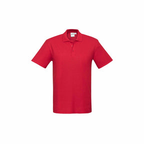 red crew polo