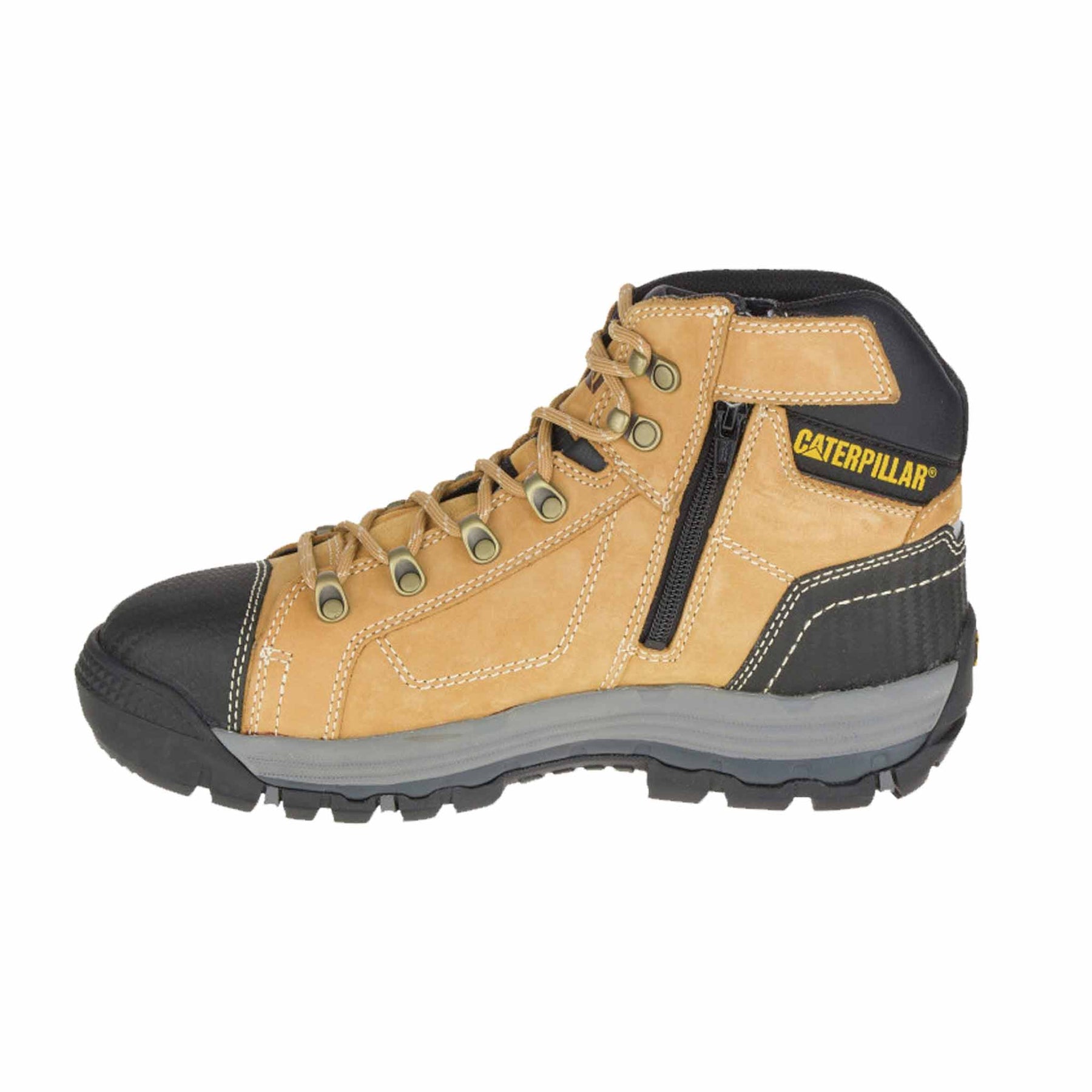cat honey convex work boot side view