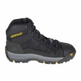 cat black convex work boot side view