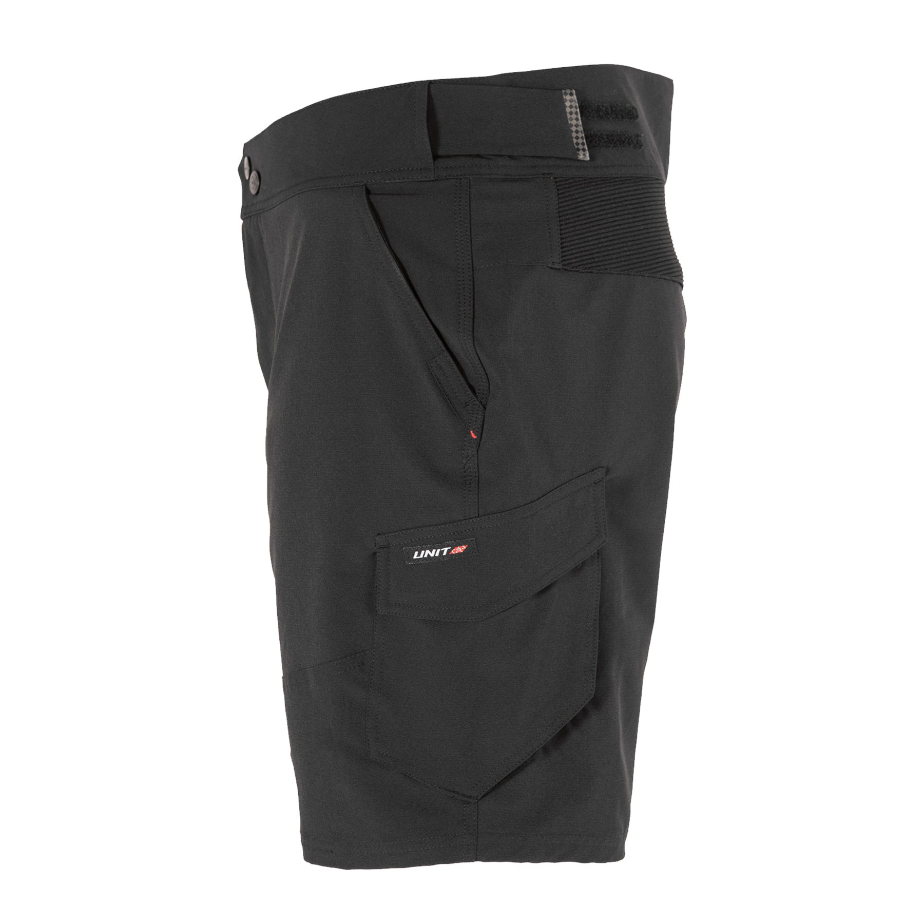 unit workwear rapid flex short in black