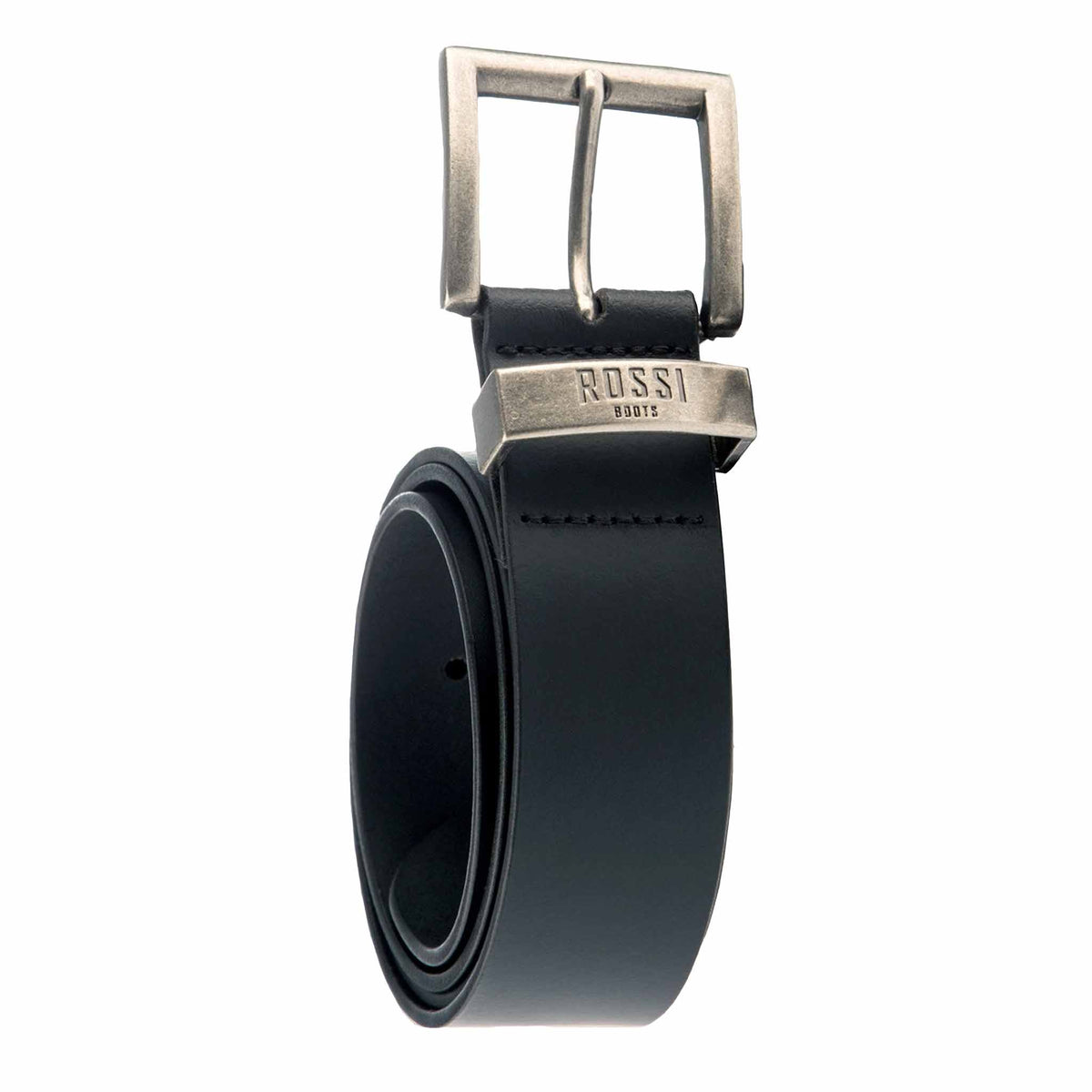 rossi leather belt in black