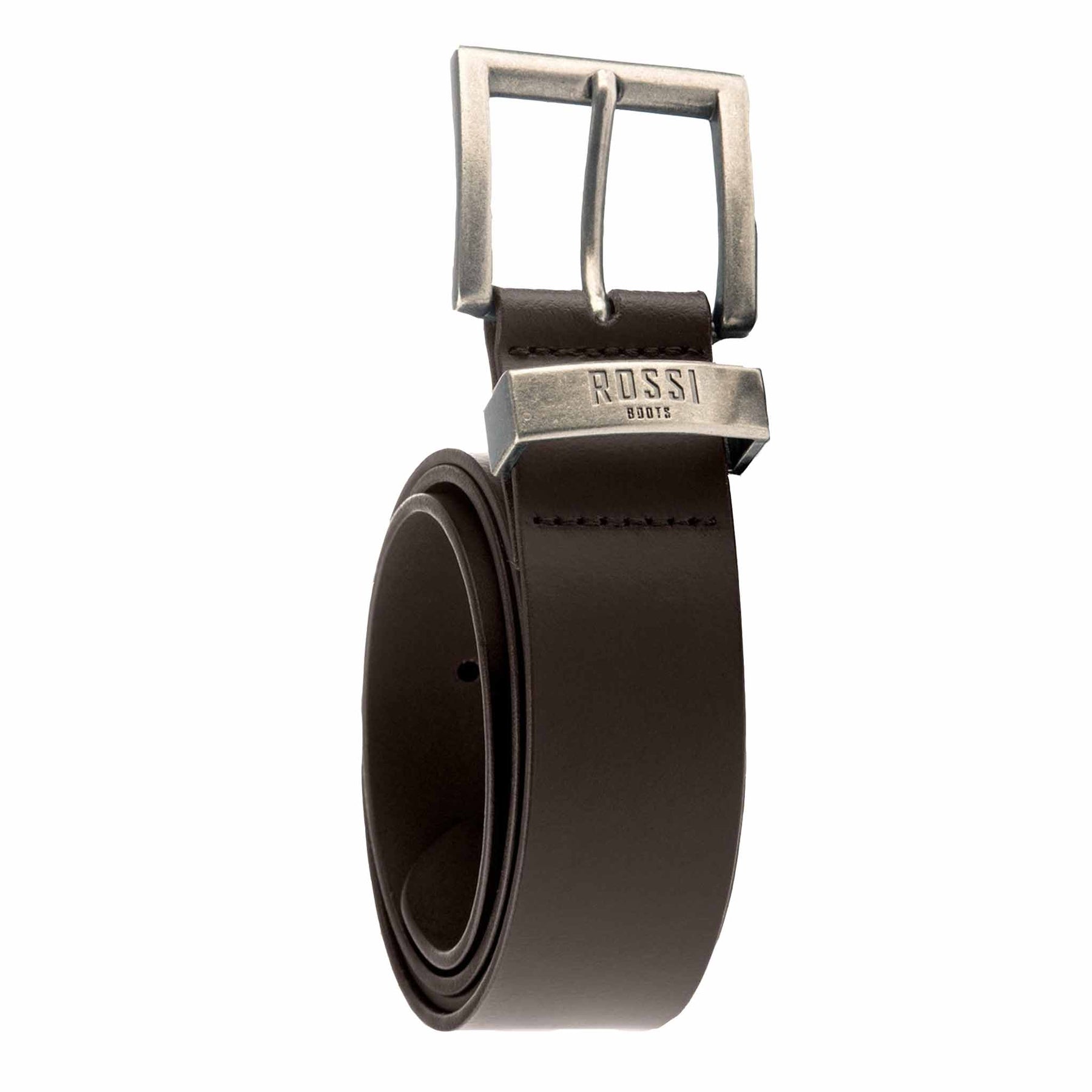 rossi leather belt in brown