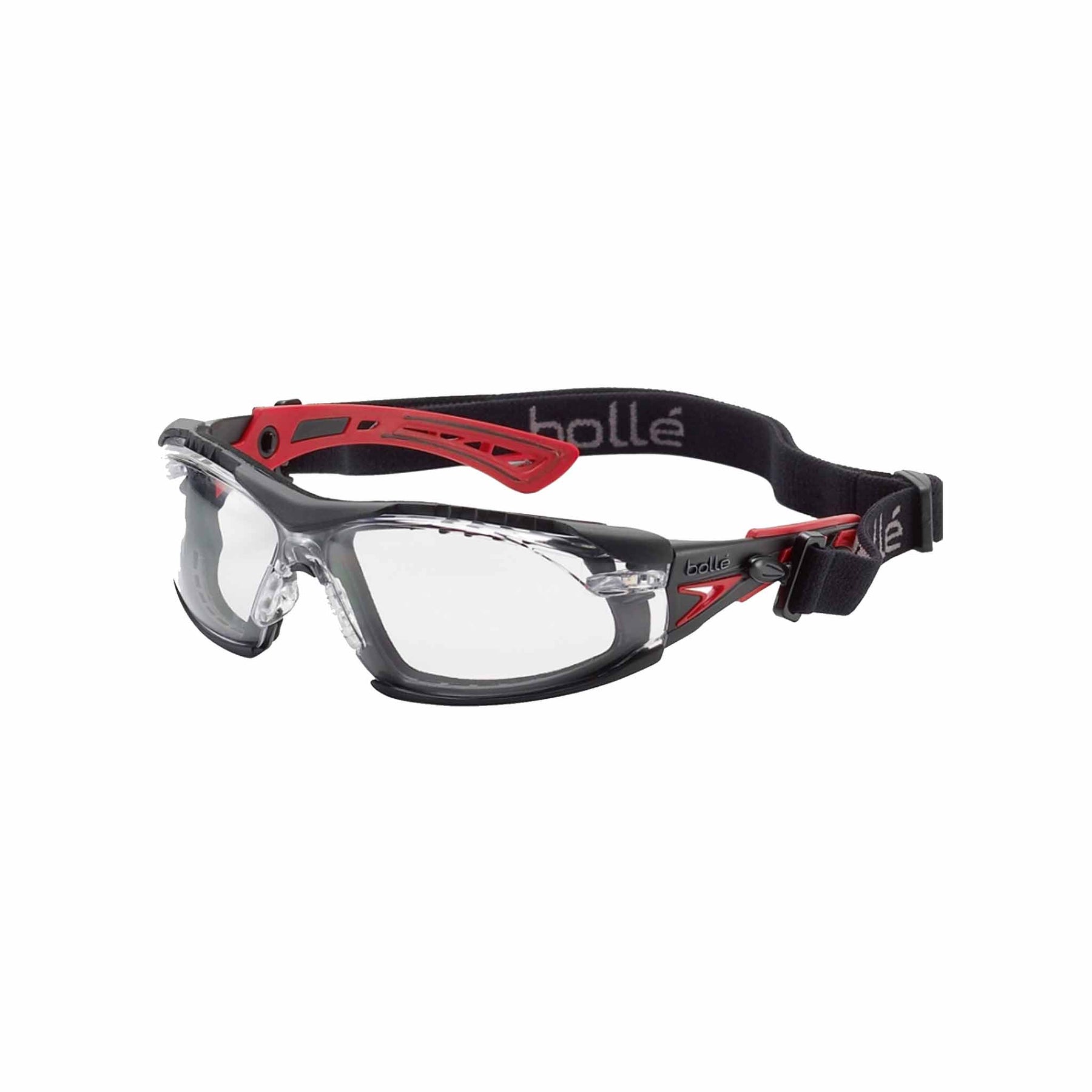 bolle rush plus seal glasses with clear lenses