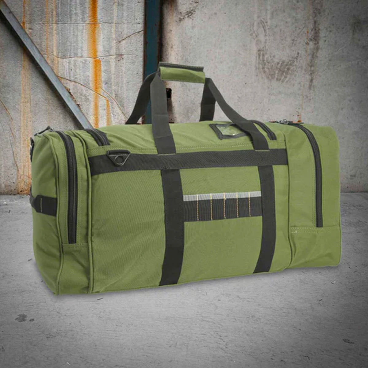 rugged xtremes ppe kit bag in green canvas