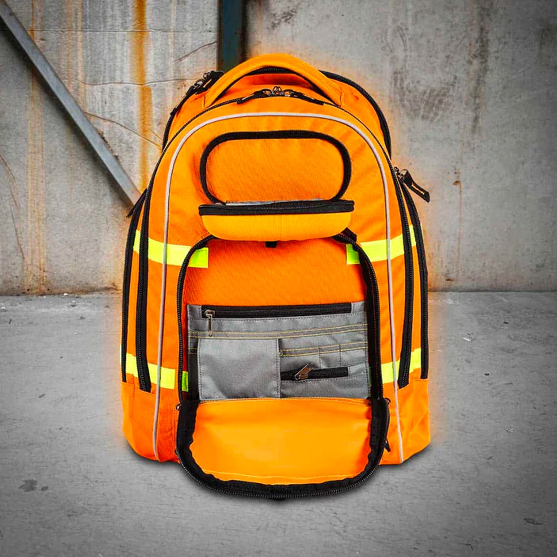CANVAS LAPTOP BACKPACK 45L - HI VIS ORANGE