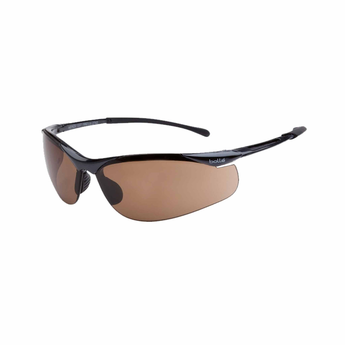 bolle contour sidewinder glasses with bronze lenses