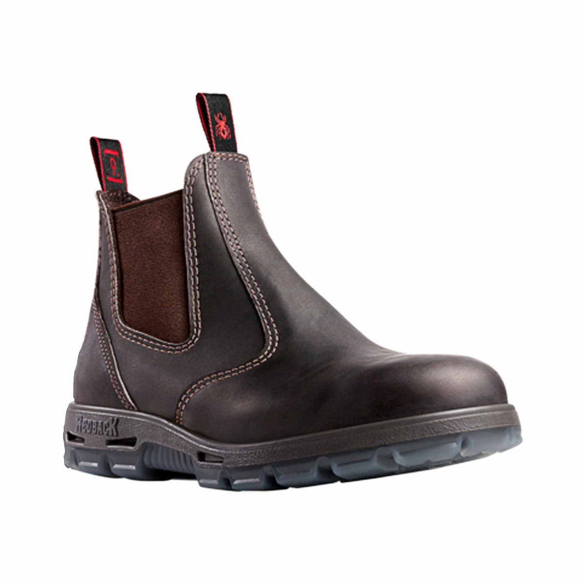 brown steel toe safety boot