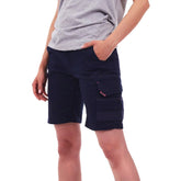 tradie ladies flex cargo short in navy