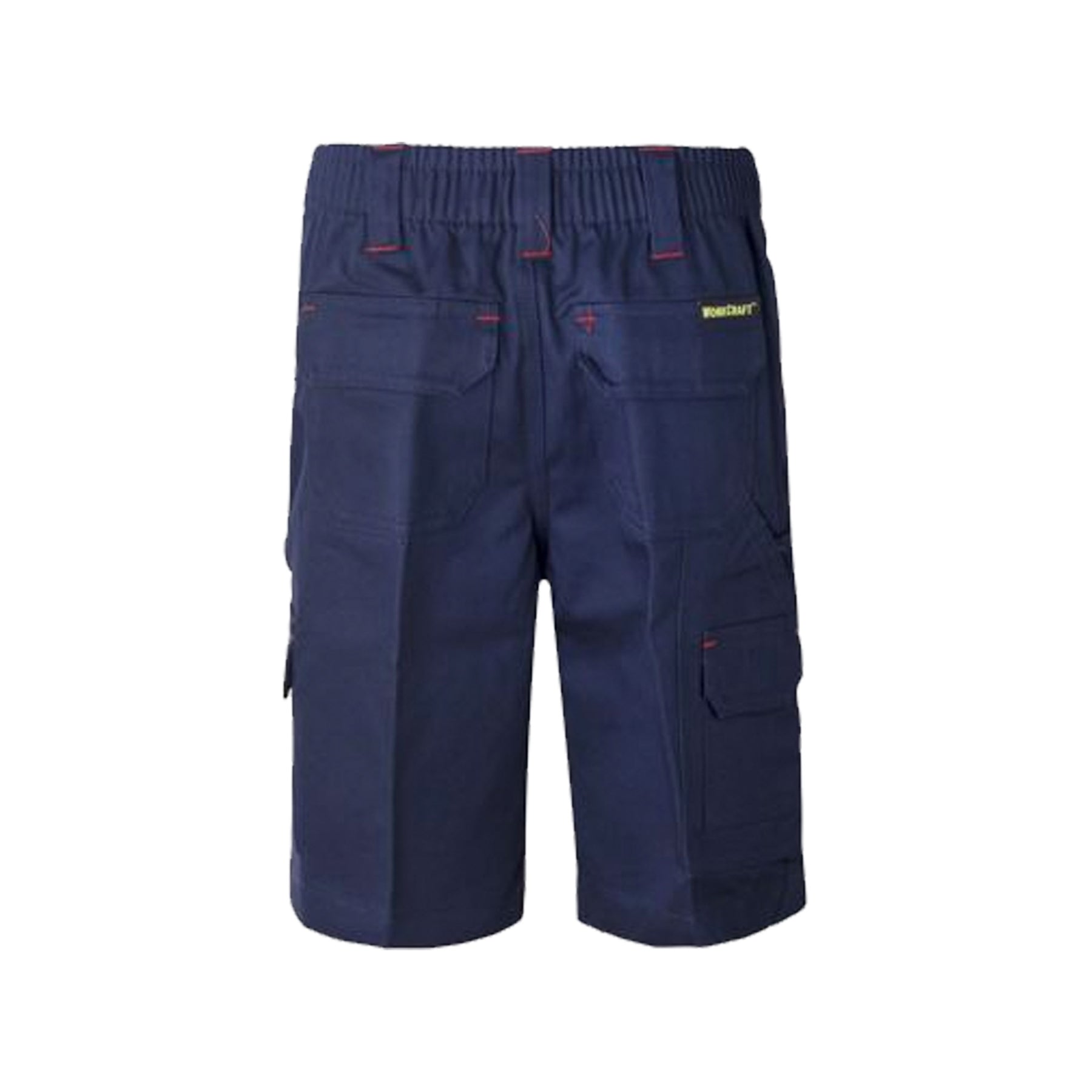 back of kids navy cargo shorts