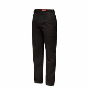 black foundations cotton drill pant