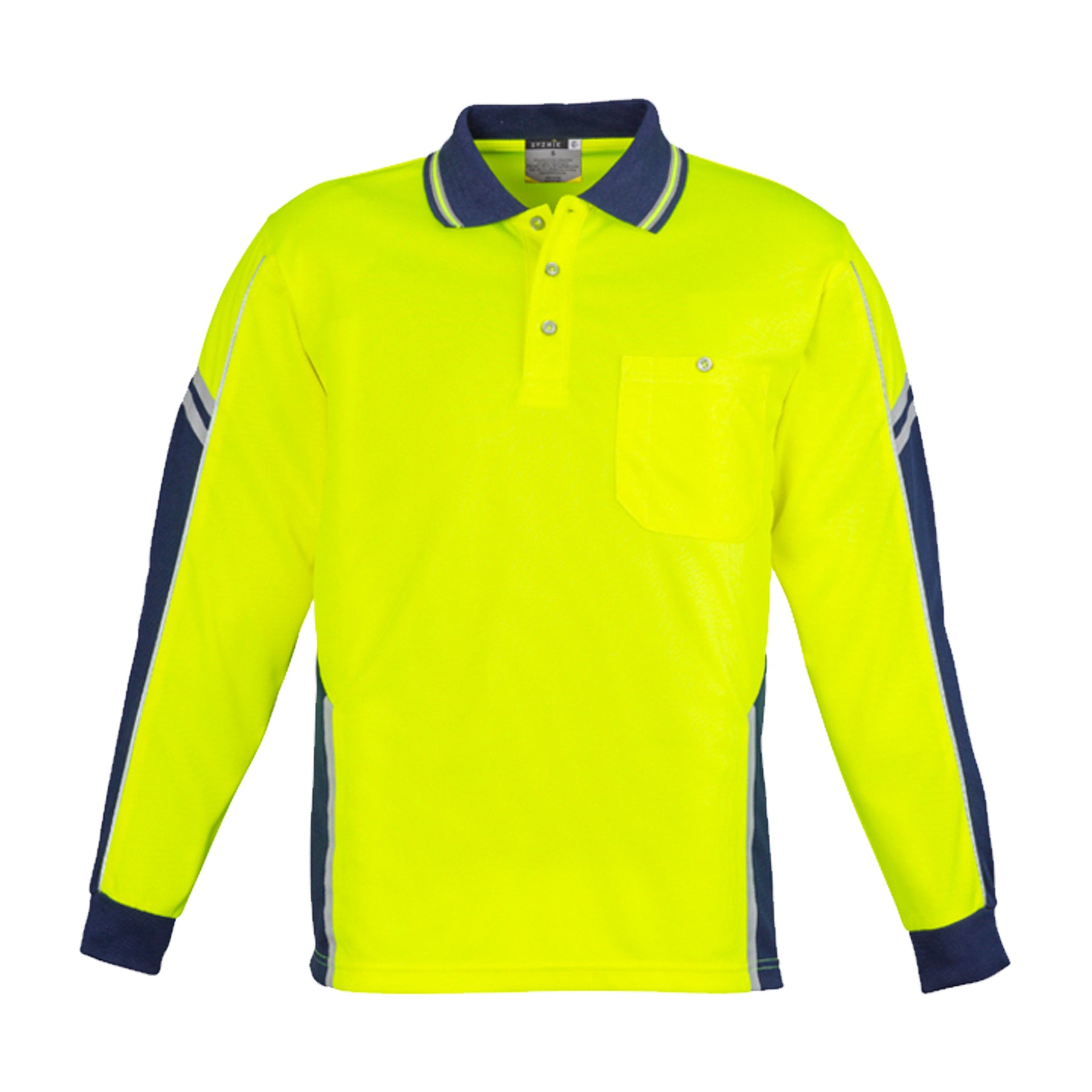 SQUAD HI VIS POLO UNISEX LONG SLEEVE ZH238