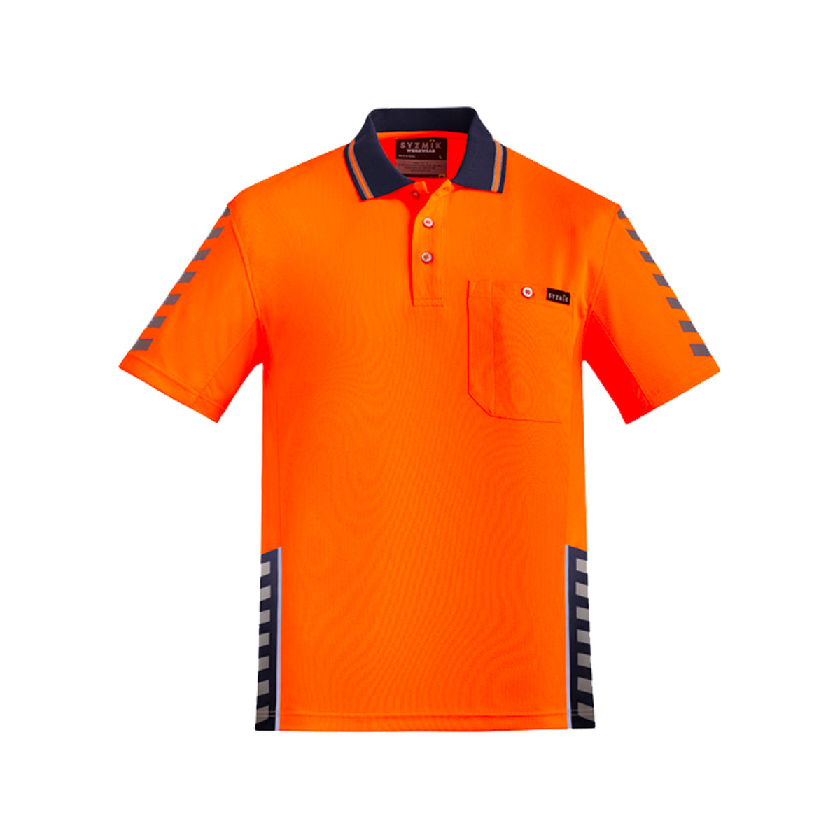 komodo polo in orange navy