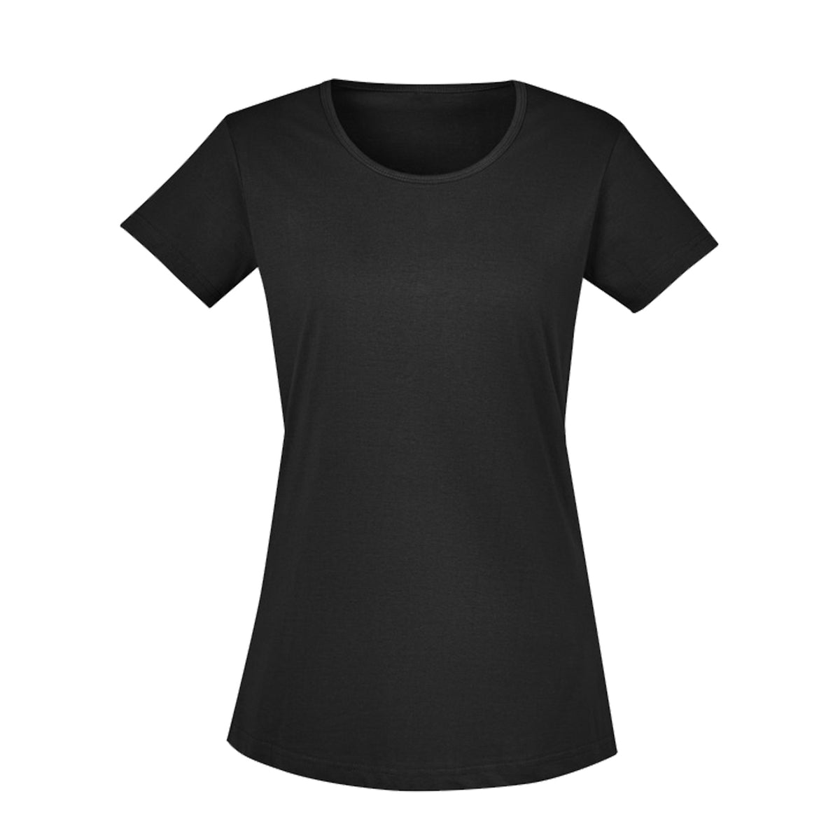 syzmik ladies streetwork tee shirt in black