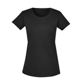 syzmik ladies streetwork tee shirt in black