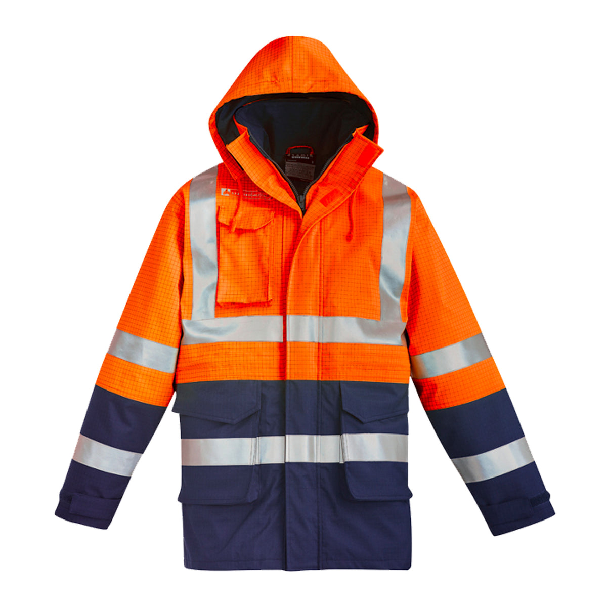 orange navy anti static waterproof jacket