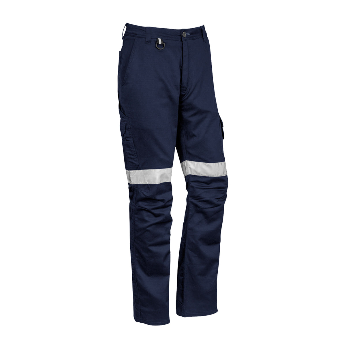 front view of navy rugged cooling tape pant