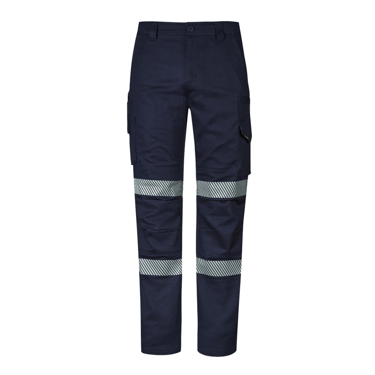 syzmik rugged cooling stretch segmented taped pant in navy