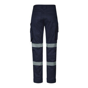 syzmik rugged cooling stretch segmented taped pant in navy