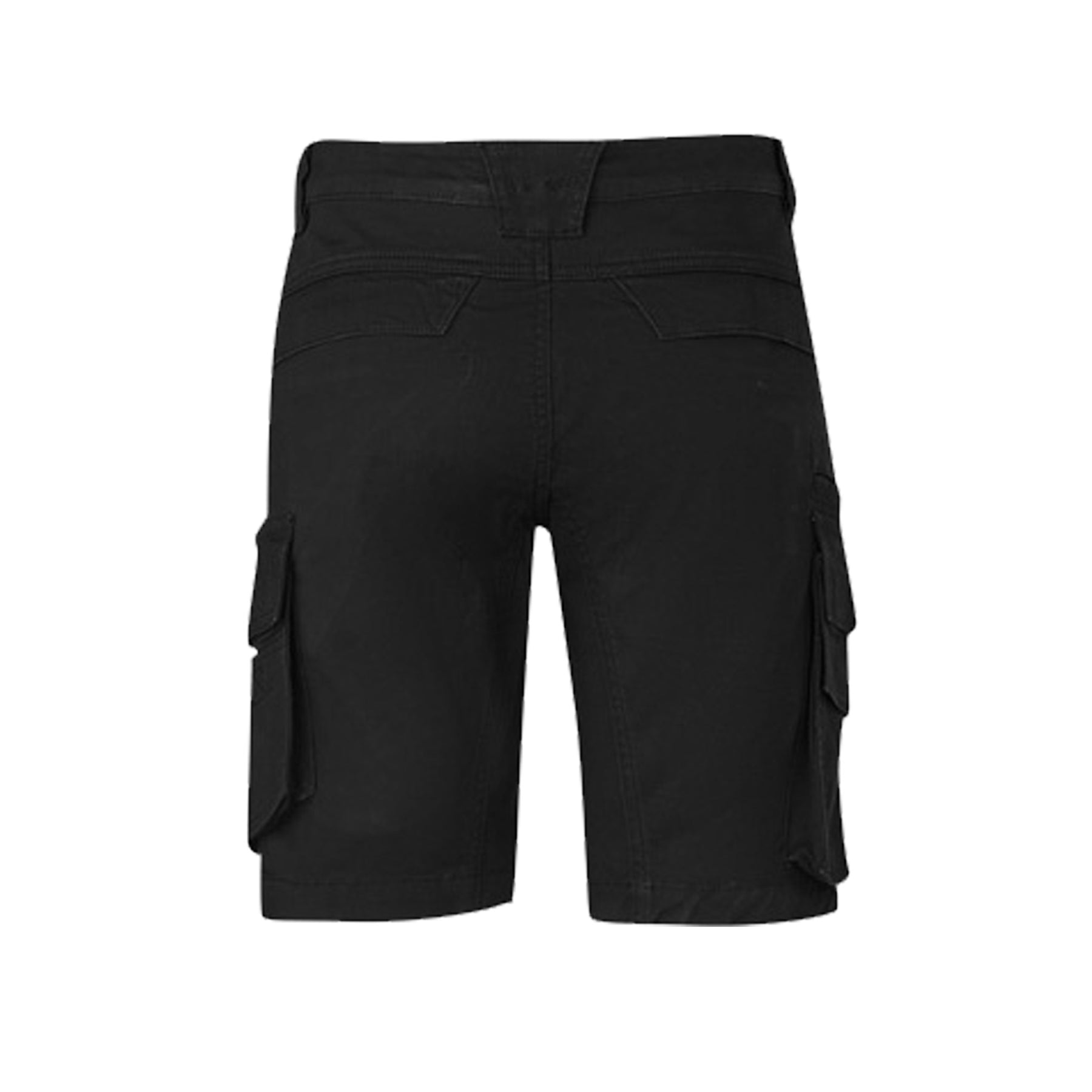 mens streetworx curved cargo short in black