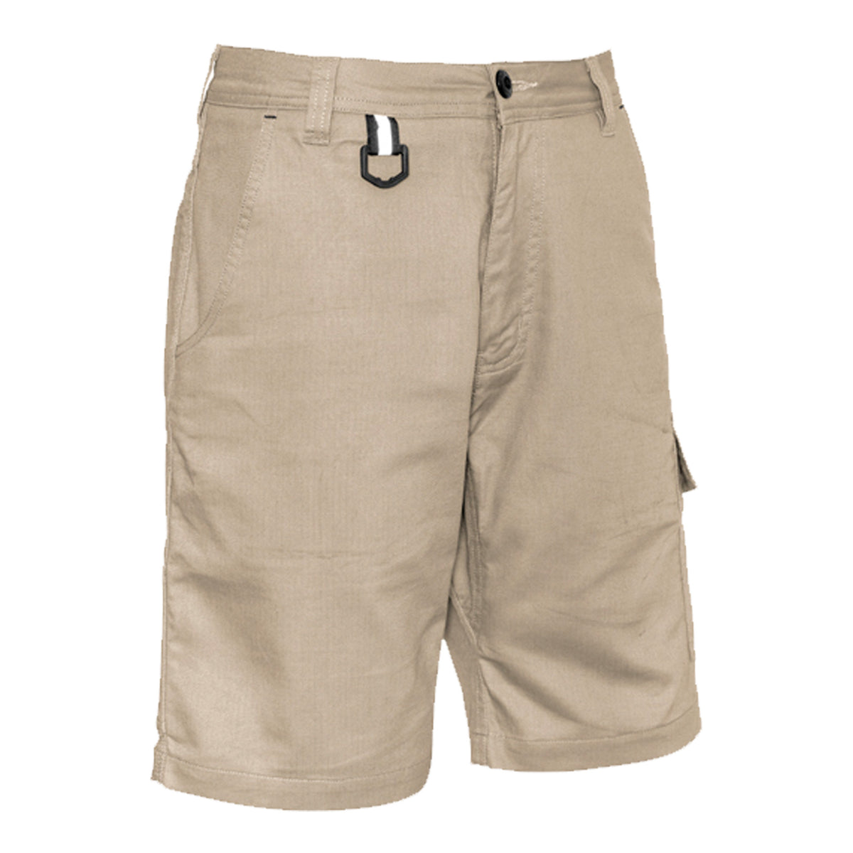 syzmik rugged vented short in khaki