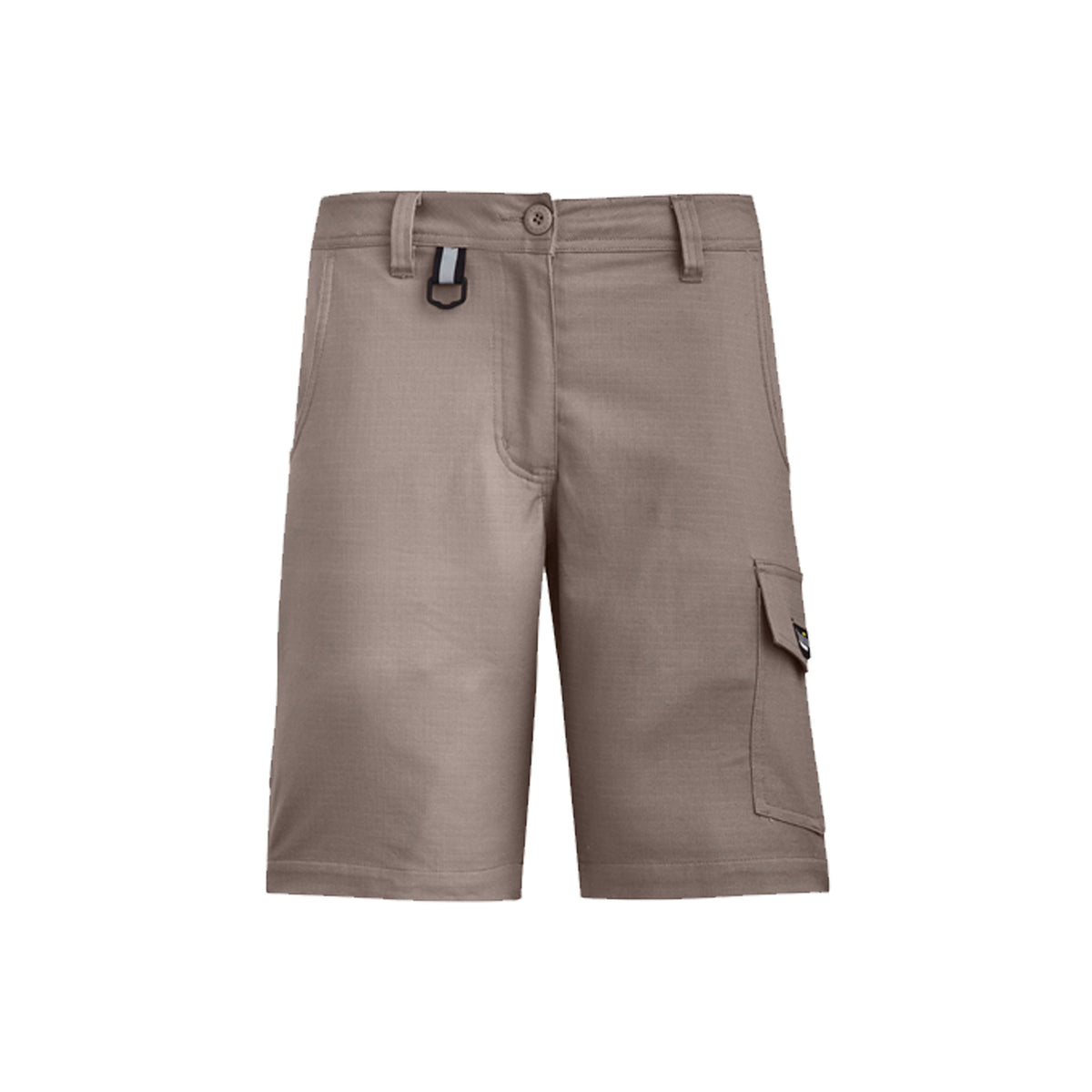 ladies rugged cooling venting shorts in khaki