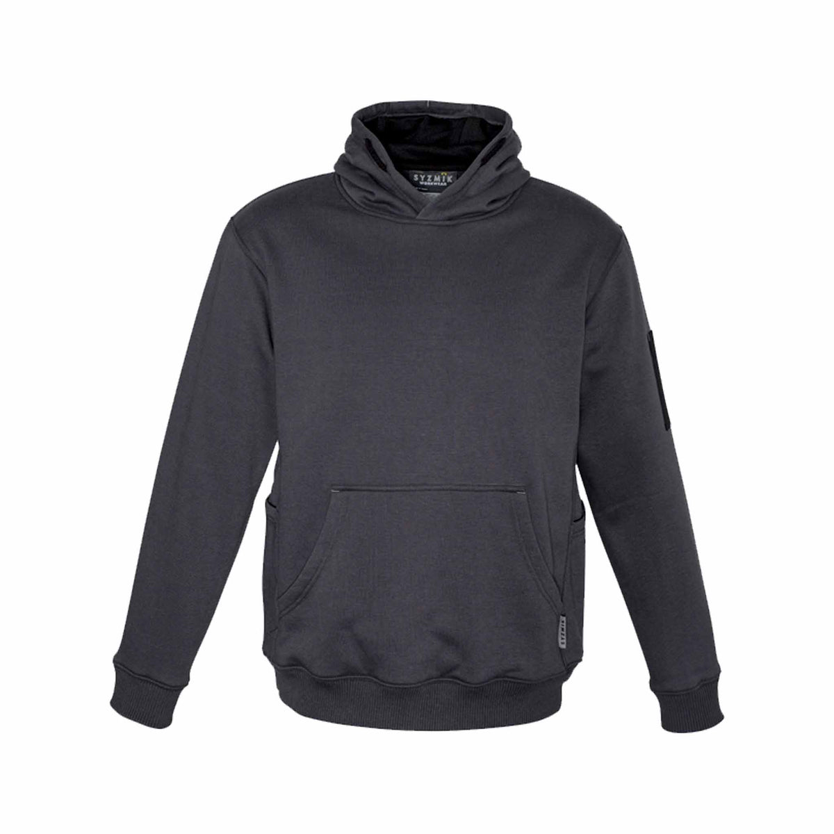 SYZMIK MULTI-POCKET HOODIE - ZT467---CHARCOAL-BLACK-2