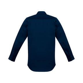 streetworx long sleeve stretch shirt in navy