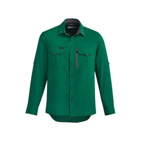 syzmik outdoor long sleeve shirt in green