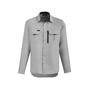 syzmik outdoor long sleeve shirt in stone