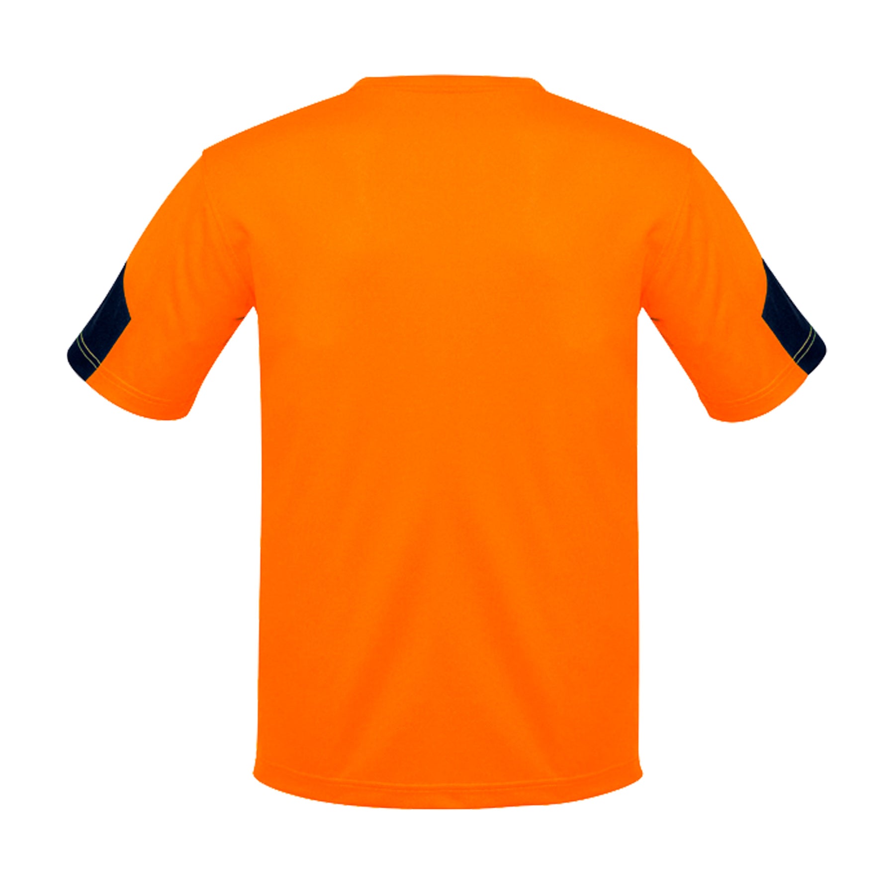 back of hi vis squad t shirt in orange