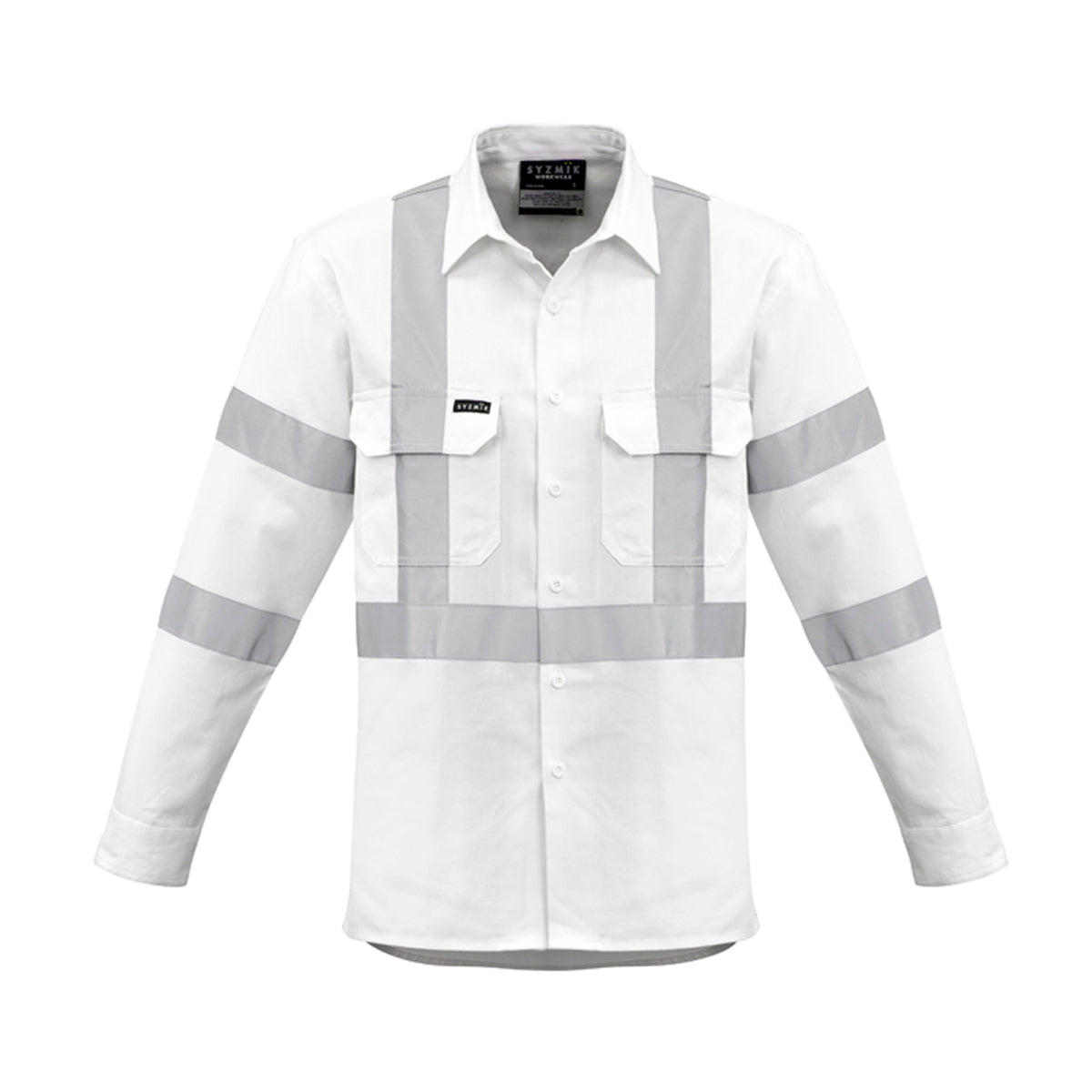 bio motion x back taped shirt white