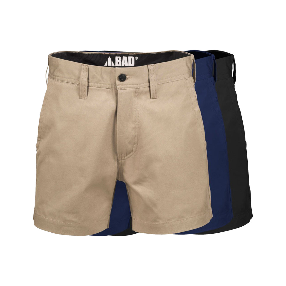 front of bad attitude short shorts