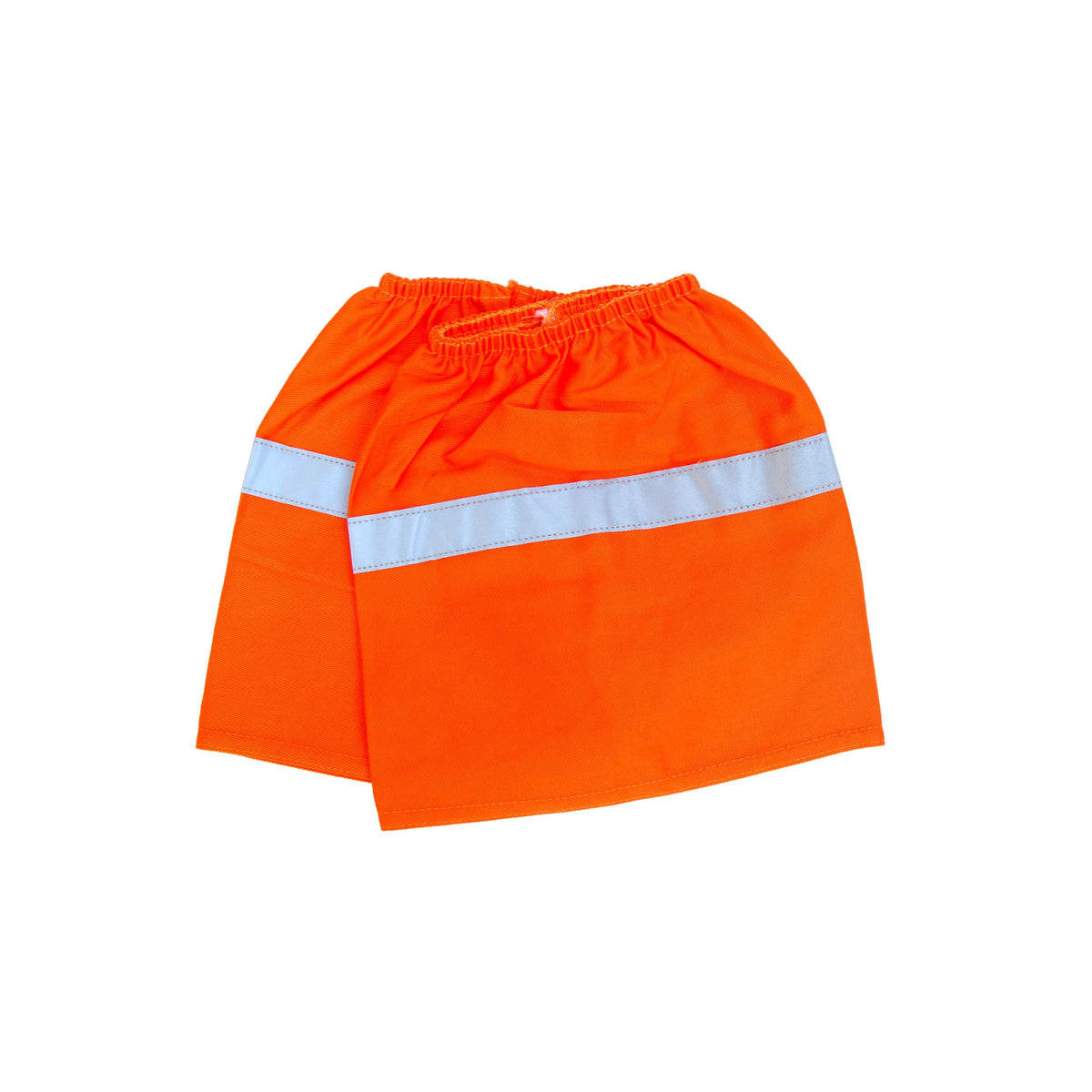 hi vis orange boot covers with reflective tape
