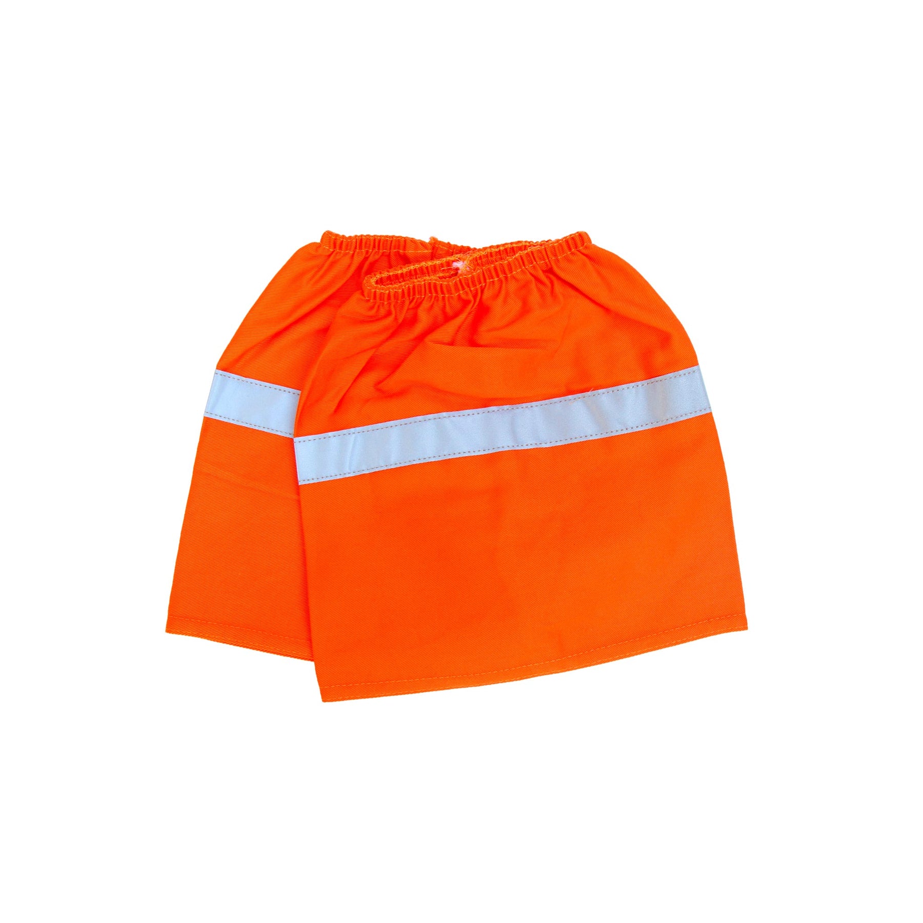 hi vis orange boot covers with reflective tape