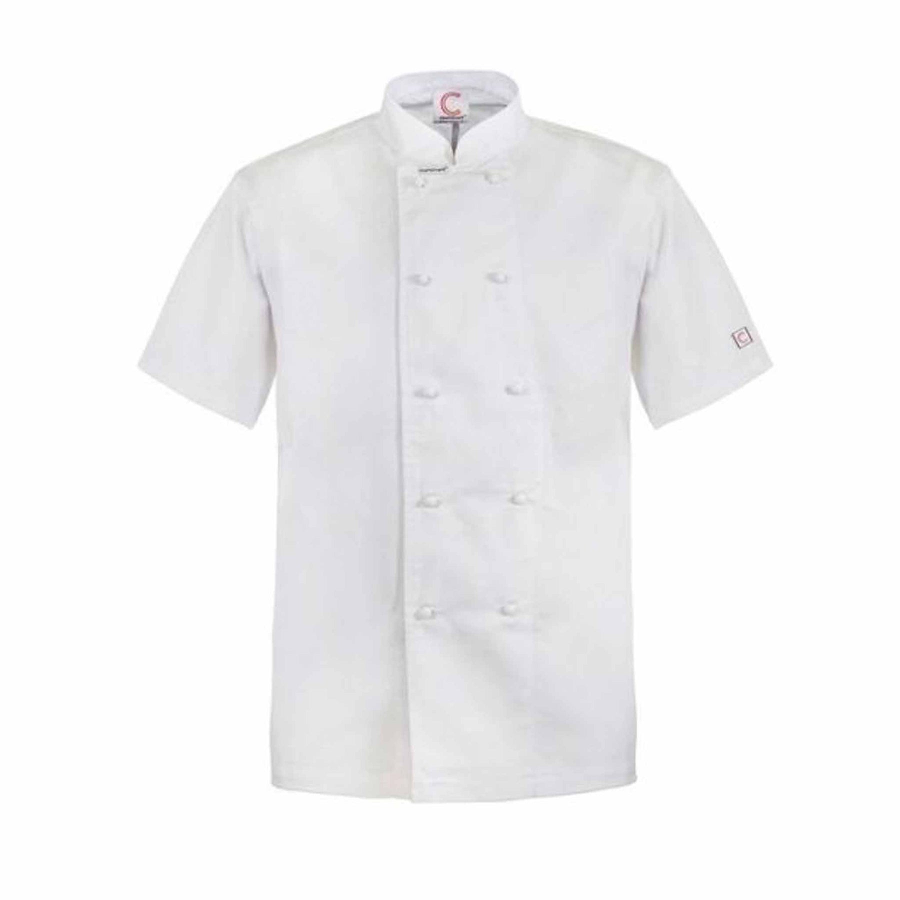 classic short sleeve chefs jacket in white