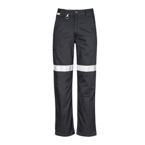 mens taped utility pant in black