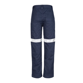 back of mens taped utility pant in navy